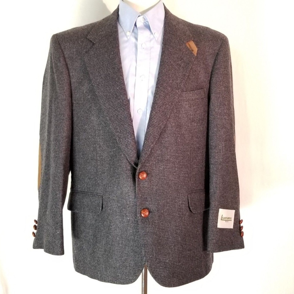 Wall Street Collection Men Blazer Size 42S Blue